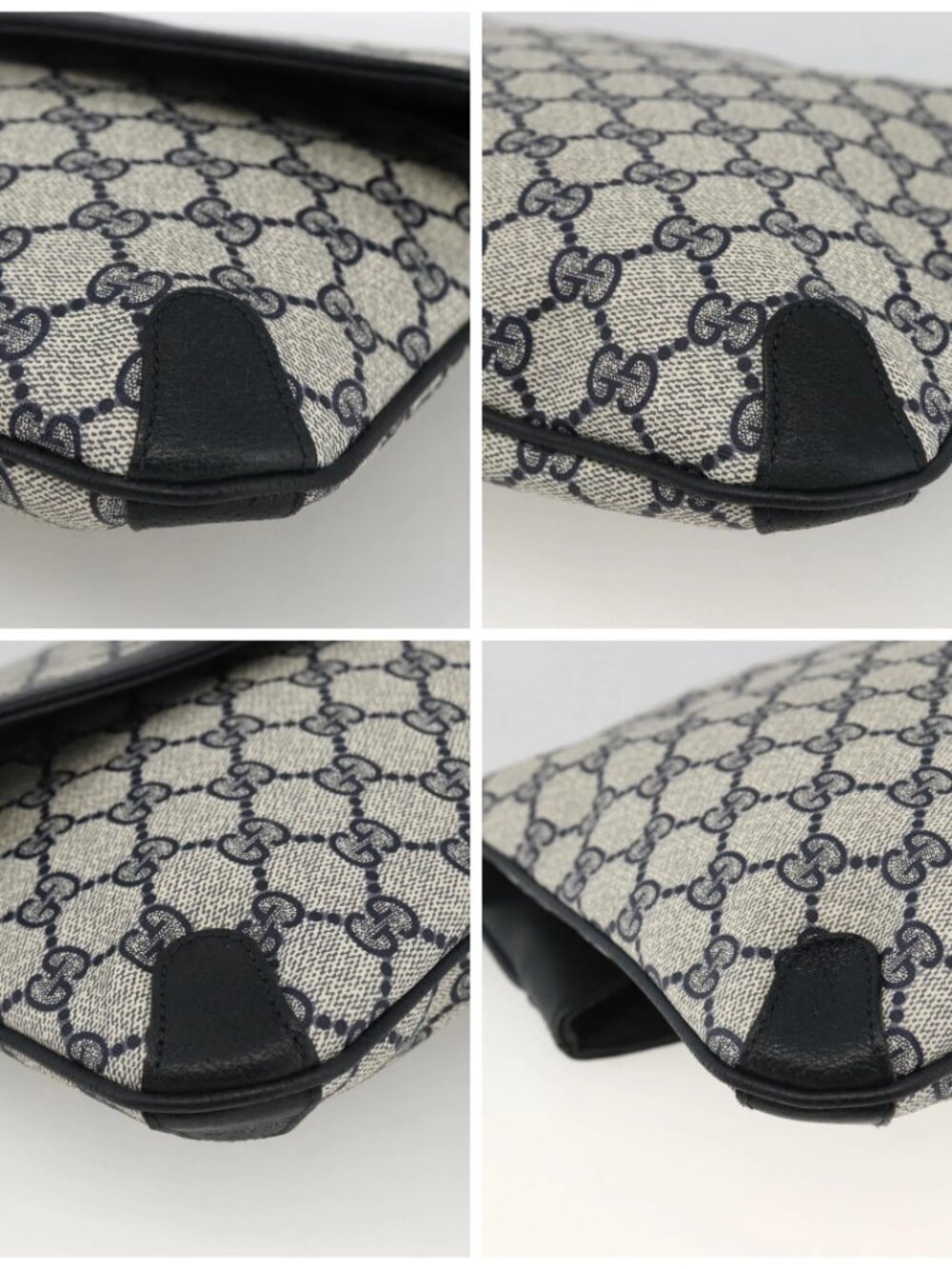 GUCCI GG Supreme Clutch Bag PVC Navy - Picture 14 of 15